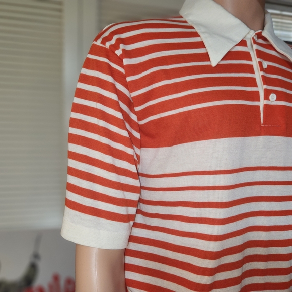 Fred Perry Red Striped Men's Polo Shirt - Picture 3 of 7